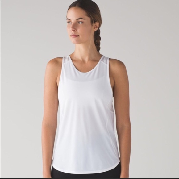 lululemon athletica Tops - Lululemon White Sculpt Tank Top size 2